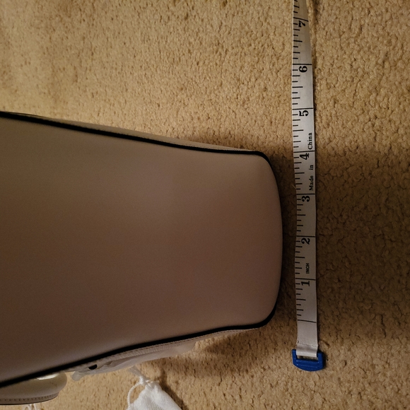 New Borsa A Mano Bianco 2-way Purse White Saffiano - Picture 12 of 15